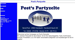 Desktop Screenshot of post-partyzelte.de