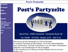 Tablet Screenshot of post-partyzelte.de